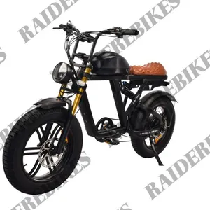 Factory Direct Supply 20 Inch Fat Tire Adult Electric Folding Bike Electric Bicycles thumbnail-3