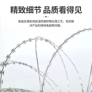 Razor Wire Stainless Steel Barbed Wire Protective Fence Barbed Wire thumbnail-3
