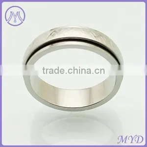China Factory Classic Design Metal Stainless Steel Finger Band Ring thumbnail-1