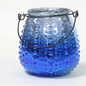 Glass Candle Holder Candle Stick Candle Jar Candle Pot Candle Vessel Glass Container Glass Jar Unique Candle Christmas Candle Holder Private Lable thumbnail-4