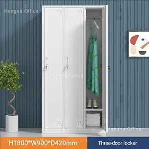 Commercial Grade Steel Storage Locker | Includes Clothes Drying Rod and Adjustable Shelves | Locker for Gyms thumbnail-1