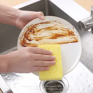 Fast-Drying Cellulose Dish Sponge Prevents Unpleasant Odors & Bacteria thumbnail-4