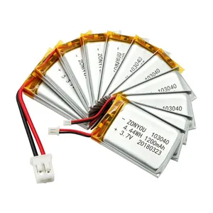 Factory Direct Sale Cheap Price ZonYou 103040 1200mAh Lithium Polymer Battery Cell for Power Tools Renewable Energy Systems thumbnail-2