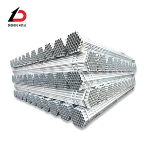 38mm Diameter GI Round Steel Pipe ASTM Spec Z80 Z100 Coating Sold by Meter for Greenhouse Bracket thumbnail-2