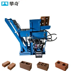Diesel 30T Hydraulic Clay Brick Machine | Mobile Brick Making Machine | Solid Hollow Interlocking Paver Curb Stone Block Maker thumbnail-1