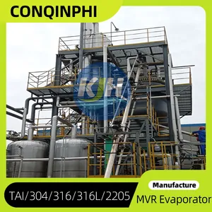 304 Stainless Steel 5 TPH Single-Effect Evaporator With PLC Control and Automatic Operation thumbnail-3