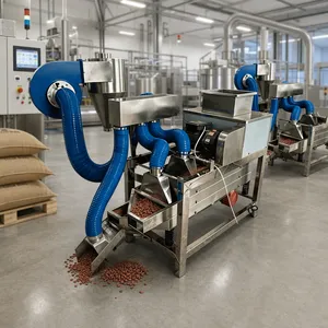 High Efficiency Cocoa Bean Shelling Machine 100kg/h Stainless Steel 304 Cocoa Peeler for Nut and Bean Processing thumbnail-3