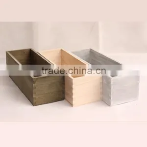 Wooden Tray ,pine Rectangle Box ,wooden Storage Box thumbnail-1