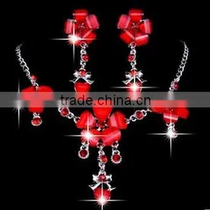 New Fashion Necklace and Earrings Beads Jewely Sets Bridal Wedding Jewely Sets thumbnail-2