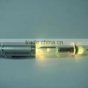 2014 New Products Led Ballpen,plastic Flashing Light Pen,promotional Pen With Custom Logos thumbnail-1