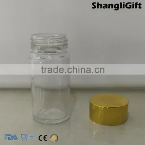 90ml Cylinder Glass Bottles Pepper Shakes Bottle With Cap thumbnail-3