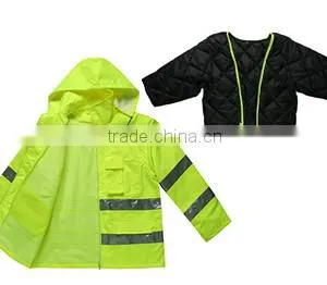 Reflective Padded Raincoat With Reflective Reflective thumbnail-4