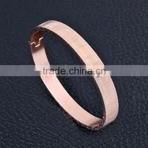 Wholesale Star Carving Pattern Stainless Steel Bracelet Bangle Can Open SMJ0054 thumbnail-6