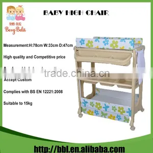 Indoor Bathroom Application 0-36 Months Recommedned PP Plastic Baby Changing Table thumbnail-3