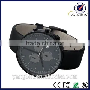 2015 New Design Six Hands Big Number Ladies Leather Bracelet Watch thumbnail-3