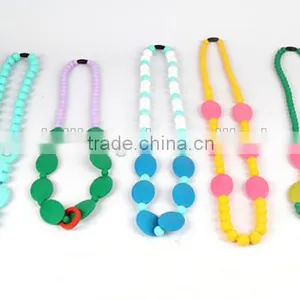 Food Grade Silicone Nursing Teething Necklace Wholesale For Mum And Baby thumbnail-4