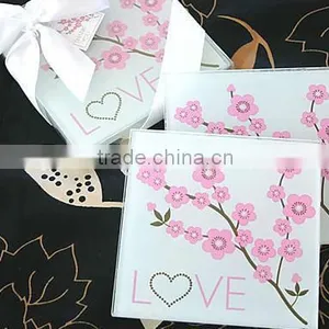Wedding Favors Glass Coaster thumbnail-1