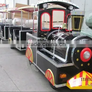 Amusement Park Trackless Train for Children Fun in Public Garden thumbnail-5