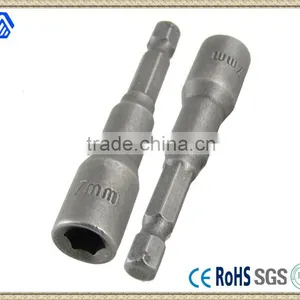 Magnetic 3/8" Hex Socket 1/4" Shank Spanner Nut Setter Driver Bit(Screwdriver) thumbnail-1