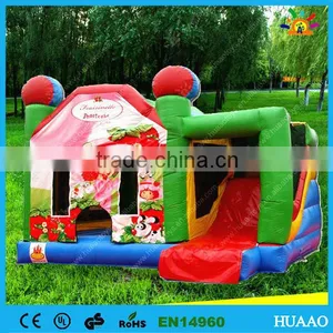 Best Selling Commercial Strawberry Inflatable Mini Combo Jumper thumbnail-1