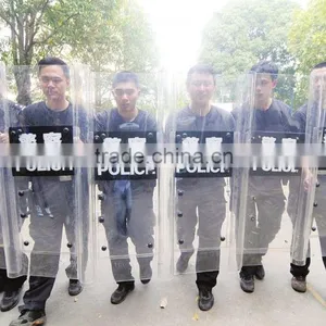 Double Handles Polycarbonate Police Riot Shield thumbnail-1