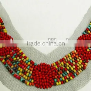 Bead Lace Collar Trimming, Neck Designs of Kurtis thumbnail-1
