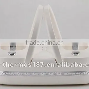 Twin Food Container With ABS on Body & Stainless Steel Interior for Comfort Lifestyle thumbnail-1