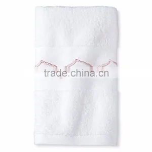 Affinity Soft White Jacquard Bath Towel Stock Supplier's Choice thumbnail-1