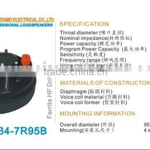 Chinese High Quality Titanium Audio Speaker Driver Unit thumbnail-1