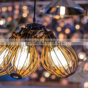 Vintage Metal 4 Bulbs Pendant Lamp for Indoor Decoration thumbnail-3