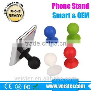 Universal Super Cute Mini Shaped Silicone Rubber Cuction Cup Smart Phone Cellphone Stand Holder Mount for Apple IPhone 6 thumbnail-2