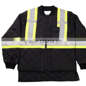 Traffic Safety Winter Jacket Safety Bomber Jacket Cotton Coat thumbnail-3