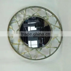 Shabby Chic Vintage Metal Wall Mirror Decorative thumbnail-1