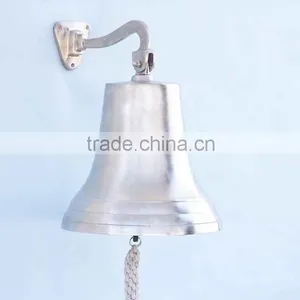 Nautical Brushed Nickel Hanging Ship's Bell - Nautical Gifts Collection NBB 0011 thumbnail-3