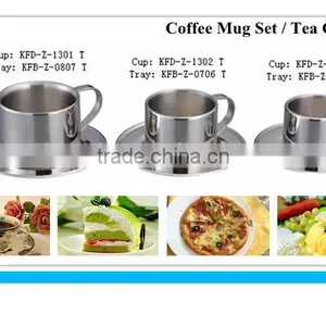 Straight Body Stainless Steel Tea Cup thumbnail-1