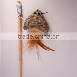 Mouse With Feather Cat Swing Toys With Sticker Toy Wholesale Cat Toys thumbnail-1