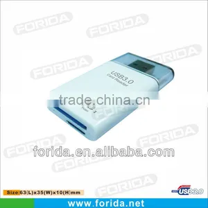 Promotinal Gift 2013 Push Style USB 3.0 SD+micro sd Card Reader thumbnail-1