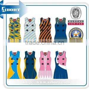 SUBNT-572 Girls Team Sublimated Netball Uniforms 2013 thumbnail-1