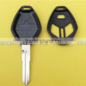 Replacement 2+1 Buttons No Logo Uncut Right Groove Blade Keyless Remote Housing Fob Key Case Shell Mistubishi Car Key thumbnail-5