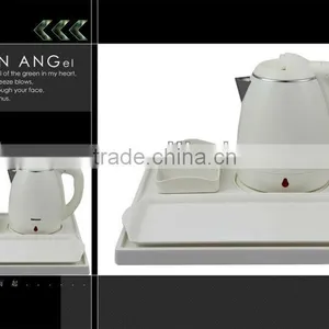 NEW Hotel Amenities Electric Mini Teapot With Hotel Service Tray thumbnail-6