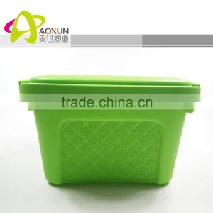PP Plastic Rectangular Green Storage Box thumbnail-2