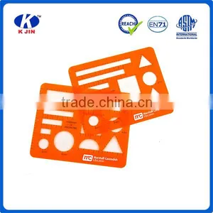 2016 OEM Accept Promtional Plastic Template Ruler for Students thumbnail-1