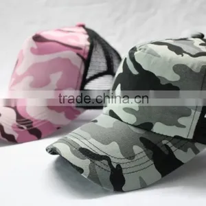 100 Polyester Camo Cap With Mesh at Back thumbnail-2