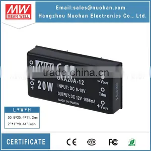 Mean Well 20W DC DC Converter 12v 20w Converter thumbnail-1