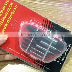 Alloy Steel 5pc Screw Extractor Set / Screw Remover thumbnail-1