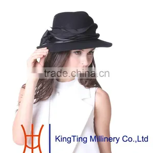 Floppy 100% Wool Felt Women Hat thumbnail-5