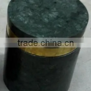 Marble Canister With Brass thumbnail-2
