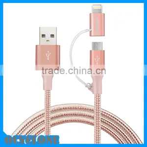 2016 For Iphone and Samsung Cell Phone 2 in 1MfI Certified Data Cable thumbnail-1