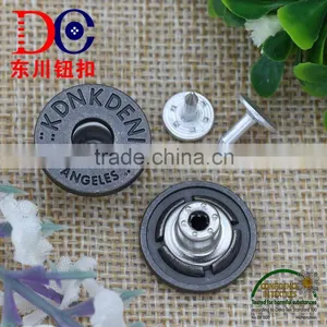 19mm Silver Jeans Button Metal Tack Button For Women's Clothing thumbnail-1