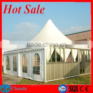 2014 Hot Sale Cheap CE,TUV and SGS Cetificited Alunum Alloy Frame PVC Fabric Orange Solar Tent Quality Choice thumbnail-1